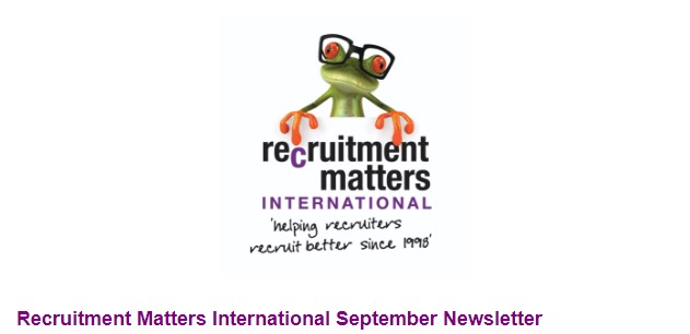Recruitment Matters International Newsletter: September 2022