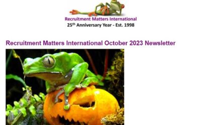 Recruitment Matters International Newsletter: October 2023